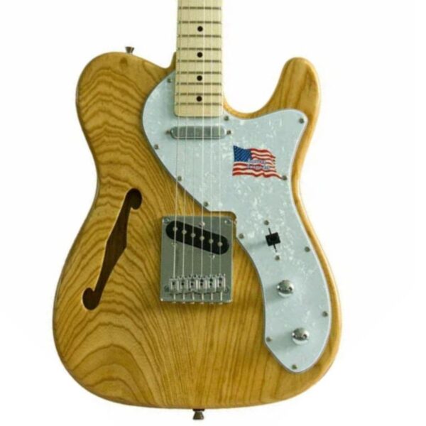 SX Ash Series Thinline Tele Electric Guitar | Natural