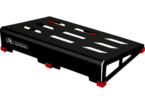 SX SZPB450 Pedal Board | Black Aluminium Alloy | 45 x 31 x 9-2.5cm