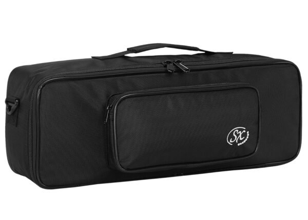 SX SZPB450F Flat Pedal Board | Black Alum  | 45 x 15 x 4cm | Carry Bag