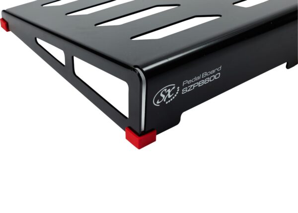 SX SZPB600 Pedal Board | Black Aluminium Alloy | 60 x 37 x 9 x 2.5cm