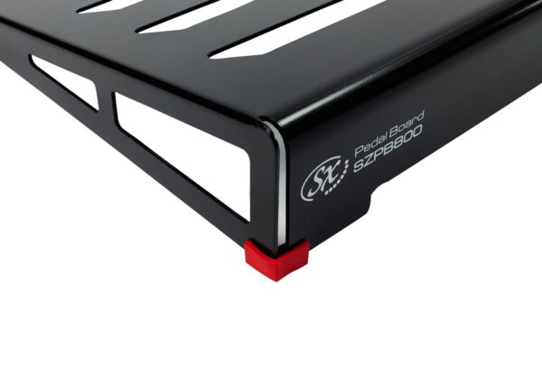 SX SZPB800 Pedal Board | Black Aluminium Alloy | 80 x 41 x 9 x 2.5cm