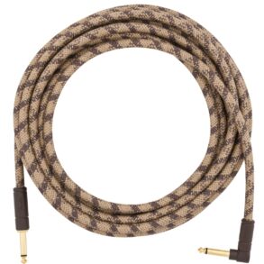 Fender Festival Hemp Instrument Cable | 18.6ft |Brown | 1 st+1 ra Jack