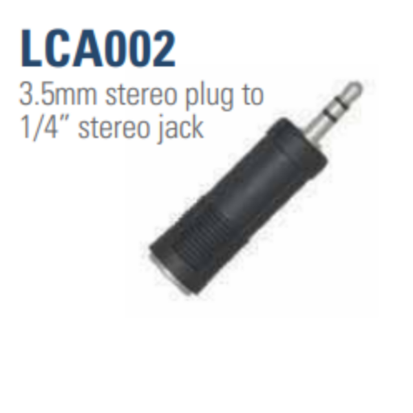 Leem LCA-002 | Stereo Adapter | 3.5mm Stereo Plug to 3.5mm Stereo Jack