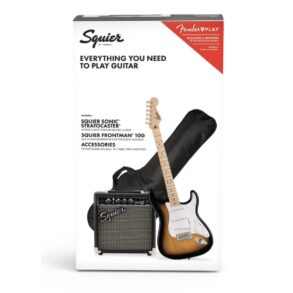 Squier Sonic Stratocaster Guitar Pack | Amp | Accessories |2 colour SB