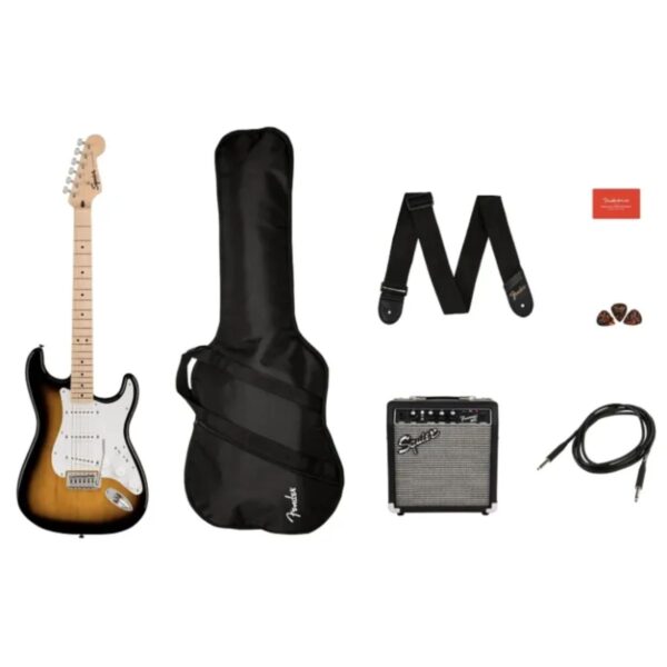 Squier Sonic Stratocaster Guitar Pack | Amp | Accessories |2 colour SB