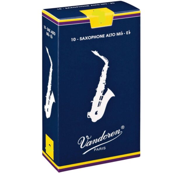 Vandoren Alto Sax Reed | Traditional | Box of 10 | 1.0