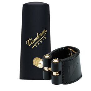 Vandoren LC28P |Tenor Saxophone | Leather Ligature and Plastic Cap