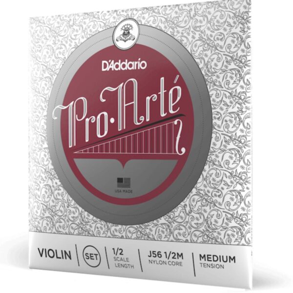 Daddario Pro-Arte Violin String Set, 1/2 Scale, Medium Tension