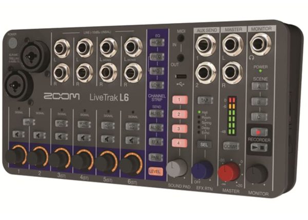 ZOOM LiveTrak L6 | 10-Track Digital Mixer / Recorder