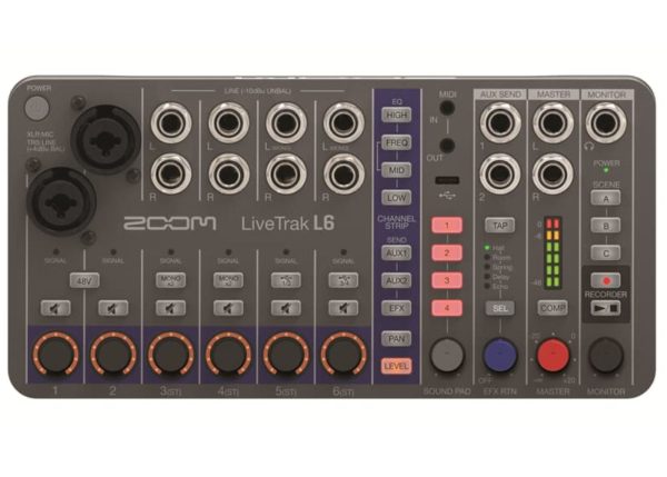 ZOOM LiveTrak L6 | 10-Track Digital Mixer / Recorder