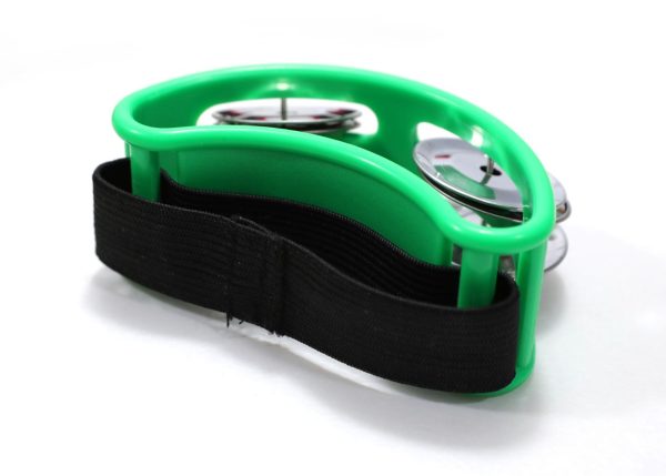 Hands-On Foot Tambourine 10cm * 4cm | Green