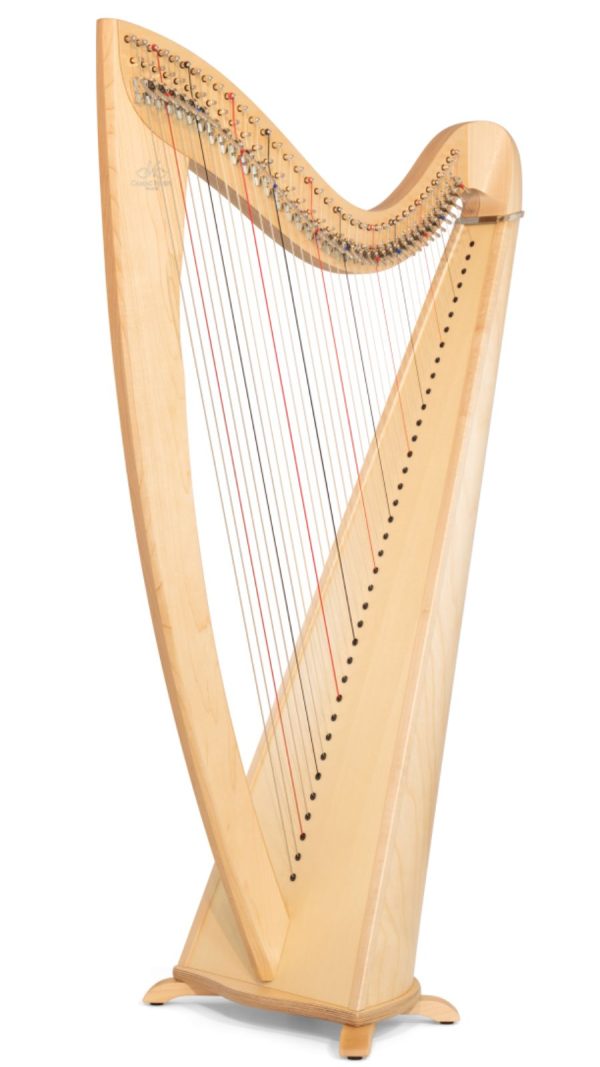 Camac Lancelot 38 string Harp | Gut Strings | Maple Finish