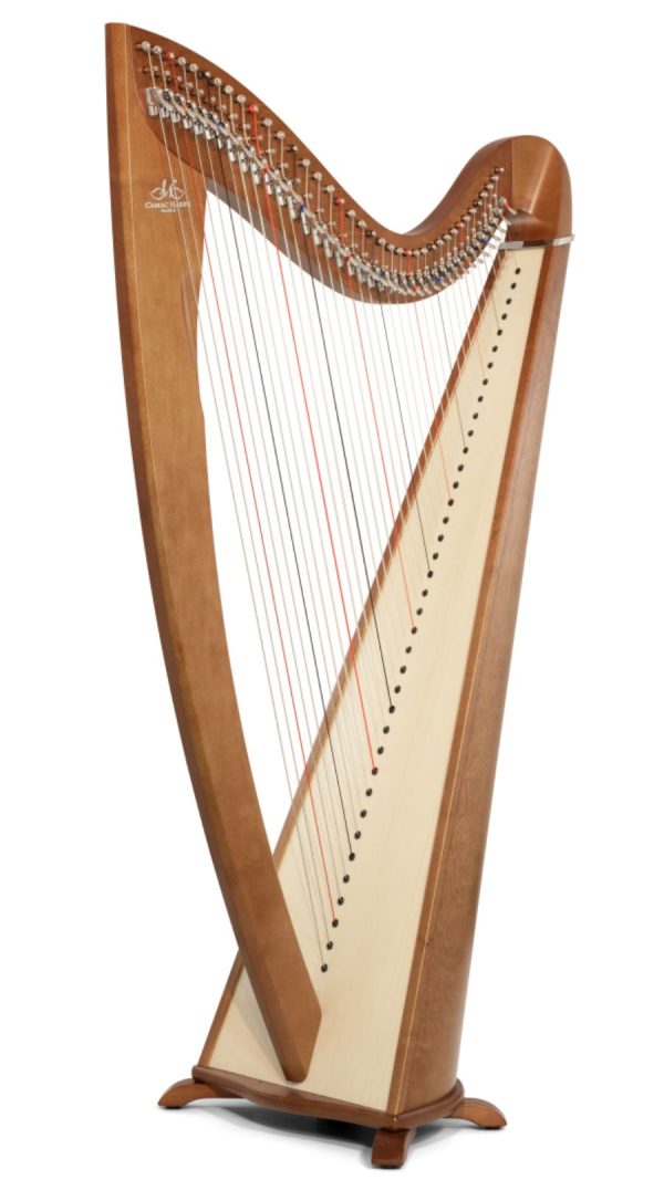 Camac Lancelot 38 string Harp | Gut Strings | Cherry Finish