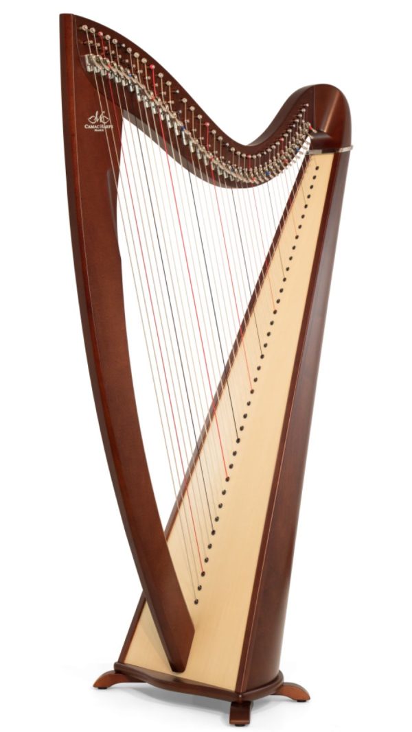 Camac Lancelot 38 string Harp | Gut Strings | Walnut Finish