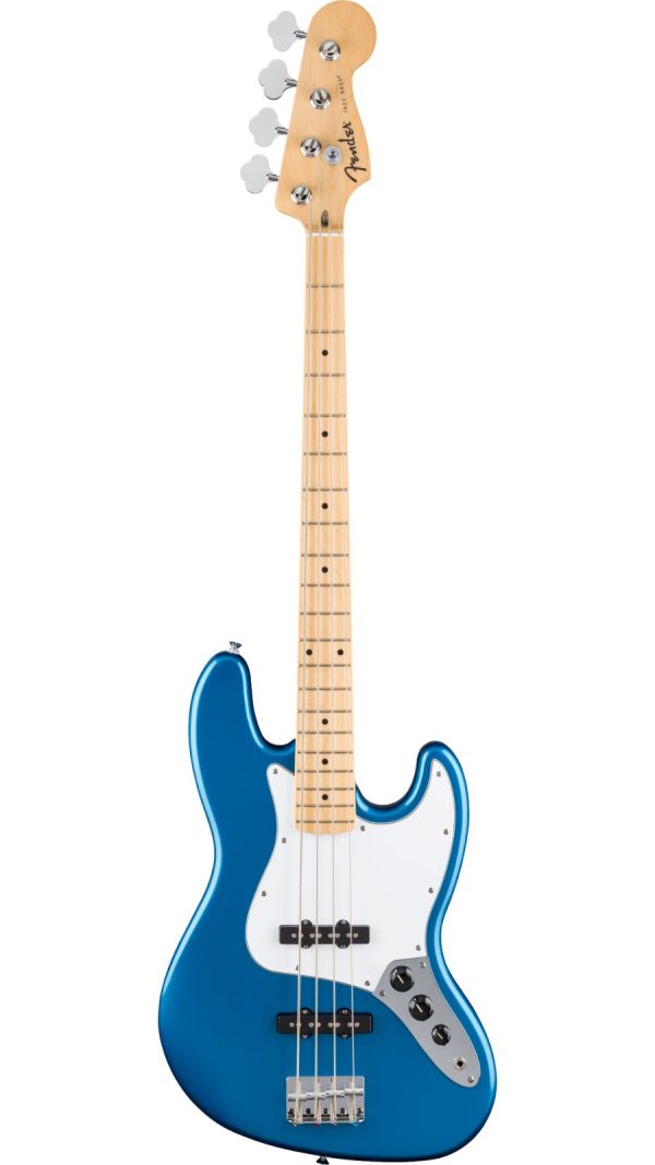 Standard Jazz Bass®, Maple FB, White Pickguard, Aqua Marine Metallic