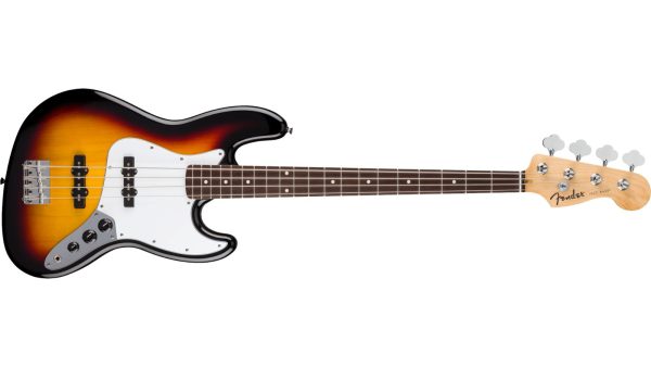 Standard Jazz Bass®, Laurel FB, White Pickguard, 3-Color Sunburst