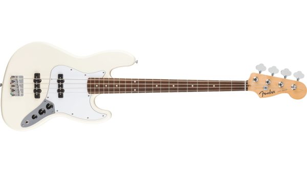 Standard Jazz Bass®, Laurel FB, White Pickguard, Olympic White