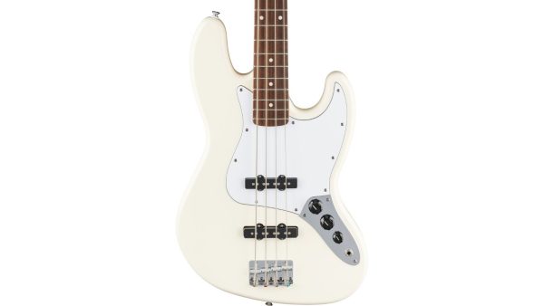 Standard Jazz Bass®, Laurel FB, White Pickguard, Olympic White