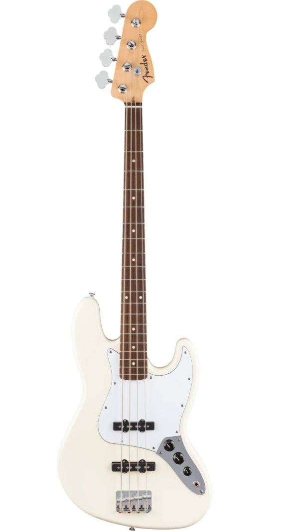 Standard Jazz Bass®, Laurel FB, White Pickguard, Olympic White